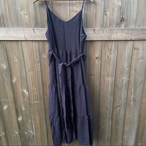 NWOT Moon River Navy Blue Midi Dress